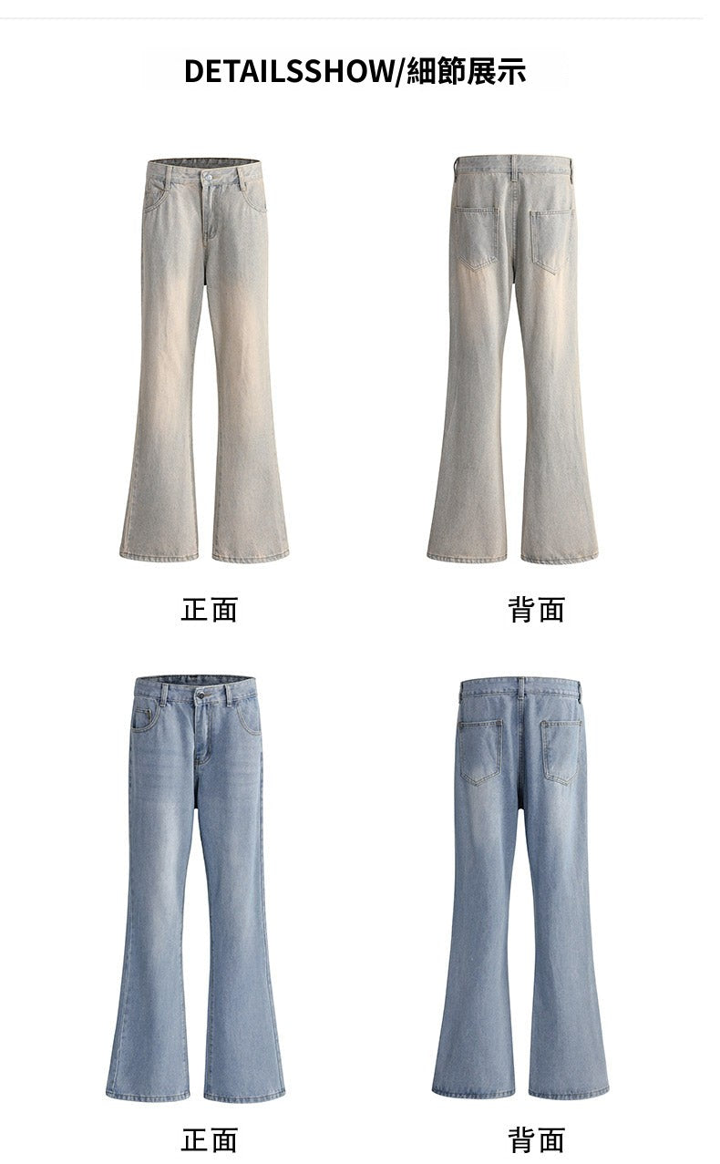 CBAYD740-203-1B 日常通勤款cleanfit潮牌爆款微喇叭牛仔長褲(5色)