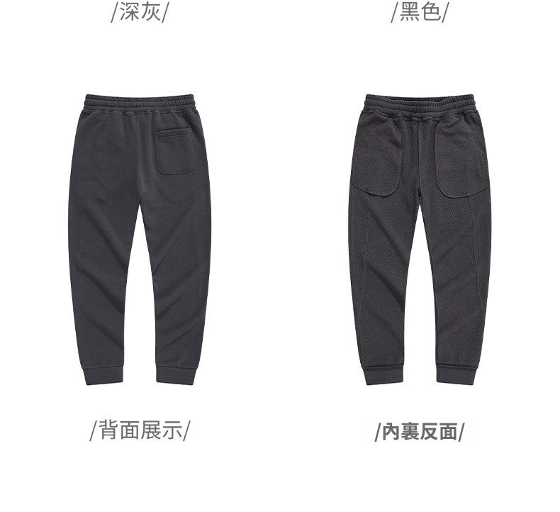 CBA91033-124B 斜紋400克重磅加絨束脚衛褲秋冬休閒長褲(4色)
