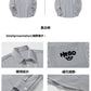 CBDMC7138-8H 口袋立體刺繡長袖襯衫撞色豎條紋襯衣(3色)