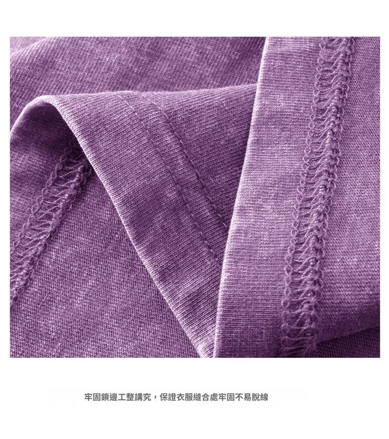 CBE21230-3-124B 夏季美式復古洗水字母印花短袖T恤(2色.男女同款)