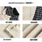 CBCMJ6035-8H 復古格紋雙面穿寬鬆工裝休閒外套(2色)