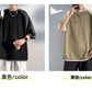CBEMYY23-1509-84B 插肩袖短袖夏季重磅T恤麂皮絨(6色)