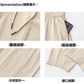 CBAMK2424-8H 質感廓形休閒褲春夏垂感寬鬆微收腳燈籠褲分割長褲(2色)