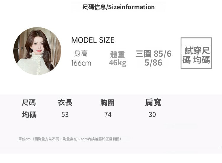 CGD596-4B 設計感針織衫秋冬高領內搭打底毛衣(3色)