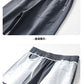 CBAMP2502-65B 夏季純棉水洗復古鬆緊腰直筒休閒褲(5色)