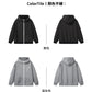 CBCBMW3988-8H 質感毛呢連帽撞色拉鍊夾克外套(4色.男女同款)