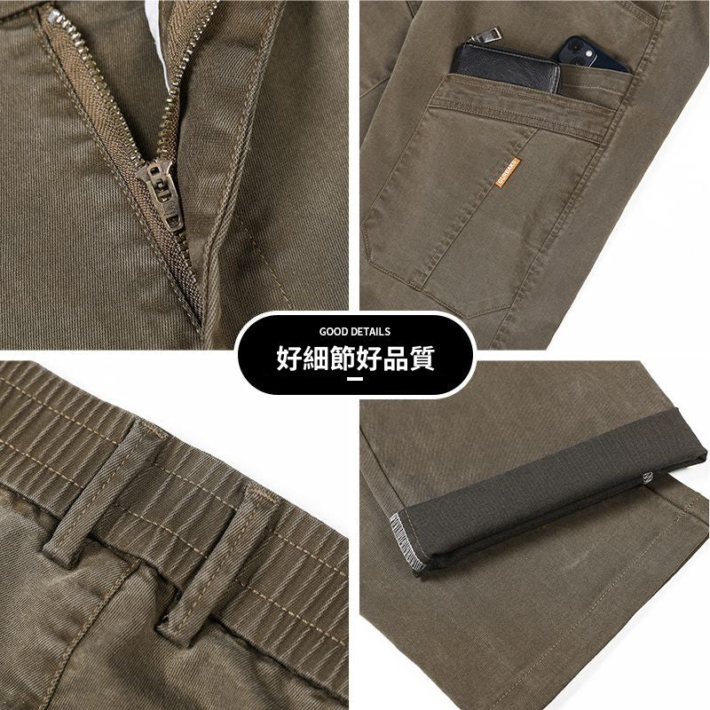 CBAYM6106-1B 工裝休閒褲春季潮牌直筒寬鬆休閒褲(4色)
